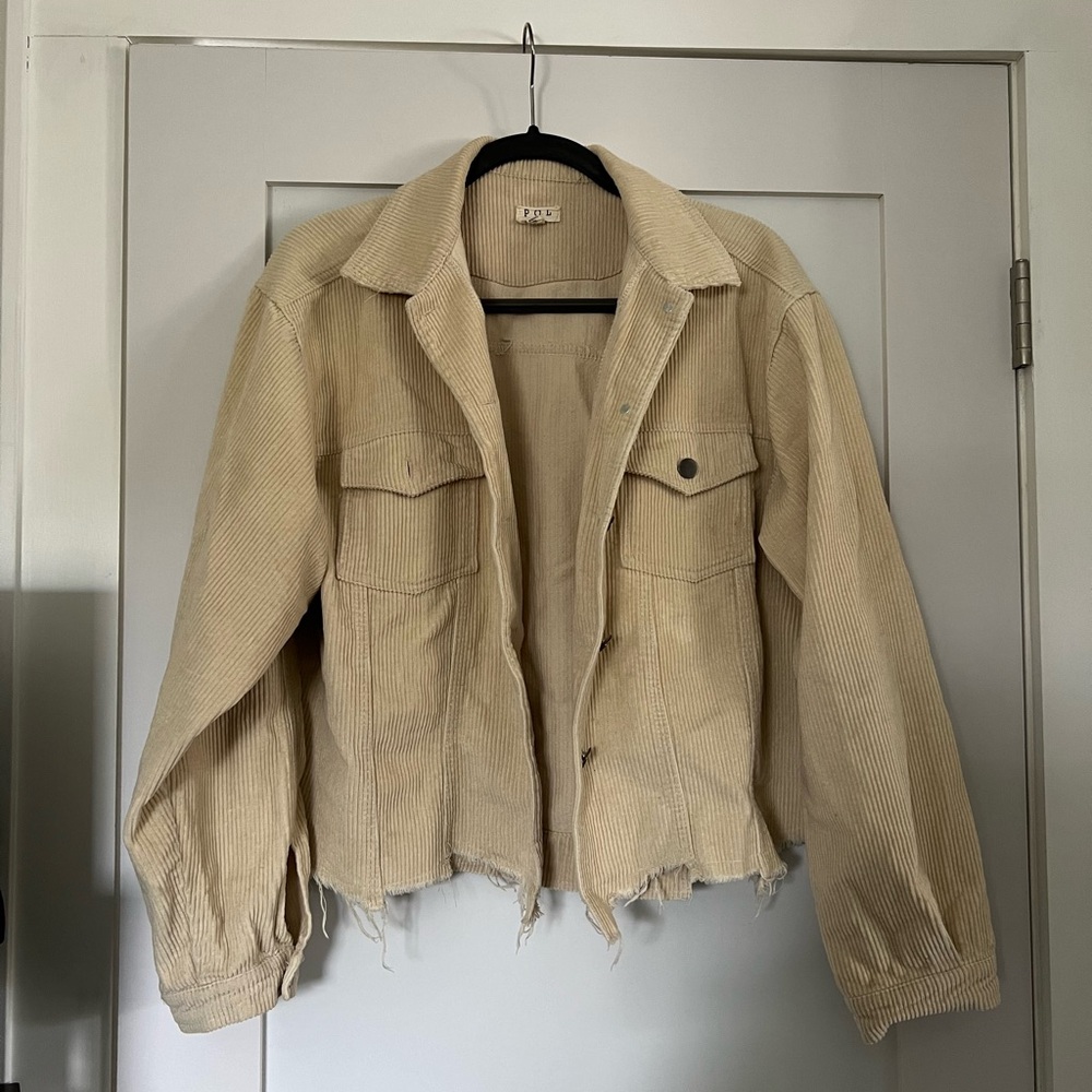 Corduroy Jacket - Cropped and distressed - Size M
